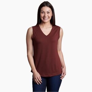 Kuhl Neutral Brown Bordeaux Juniper Sleeveless Top